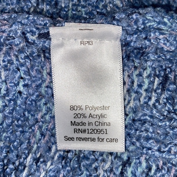 EUC Women’s So Brand Blue womens turtleneck sweater size S - Picture 4 of 4